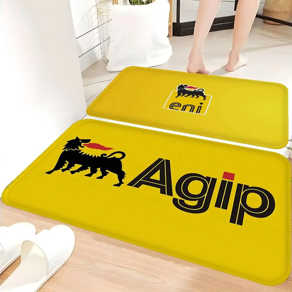Фото Коврик для ванной A-Agip E-Eni Racing Car, декоративный коврик для детской комнаты, спальни, балкона, противоскользящий придверный коврик, приветственный коврик для гостиной №5