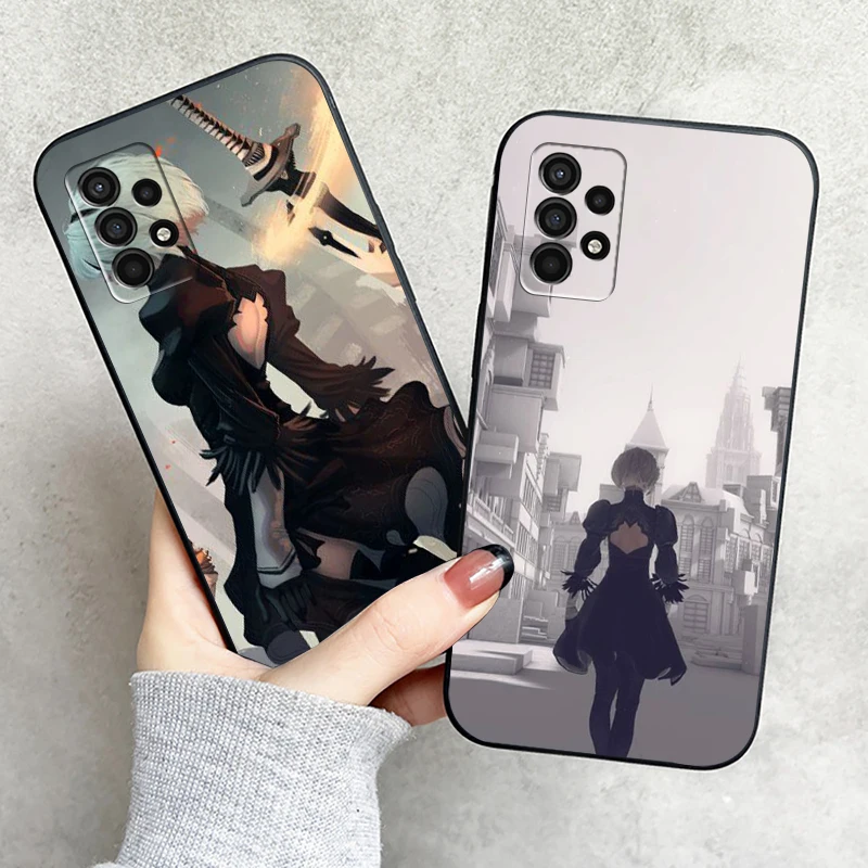 

NieR: Automata Phone Case For Samsung Galaxy S8 S9 S10 Plus S10E S10 Lite S10 5G Coque Soft Black Liquid Silicon Back