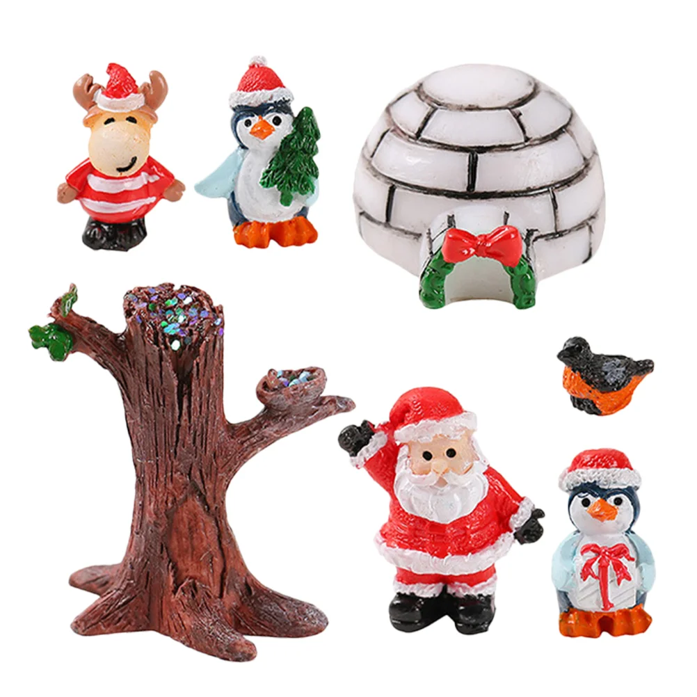 Снежные украшения для ландшафтного дизайна миниатюрные рождественские ледяного