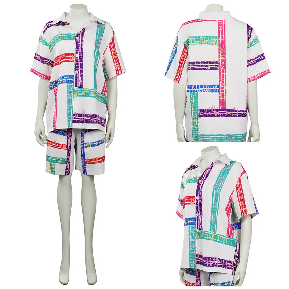 

Stranger cosplay Things Season 4 (2022) Eleven Cosplay Costume Beach Shirt Shorts Set Outfits Halloween Carnival Suit