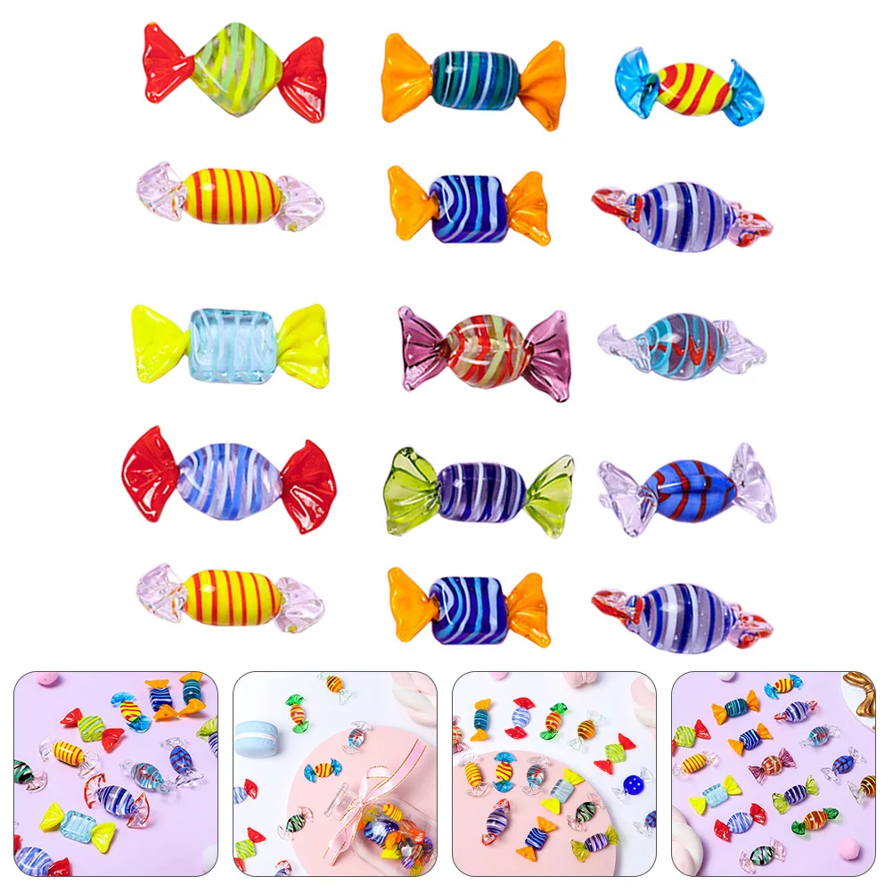 

15pcs Candy Ornaments Candy Props Families Gathering Candy Props Random Color