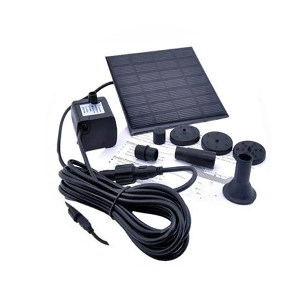 

1.2 Watt Solar 12 V Water Pump Fountain Submersible Pump for Outdoor Garden Bath Fish Tank square shape