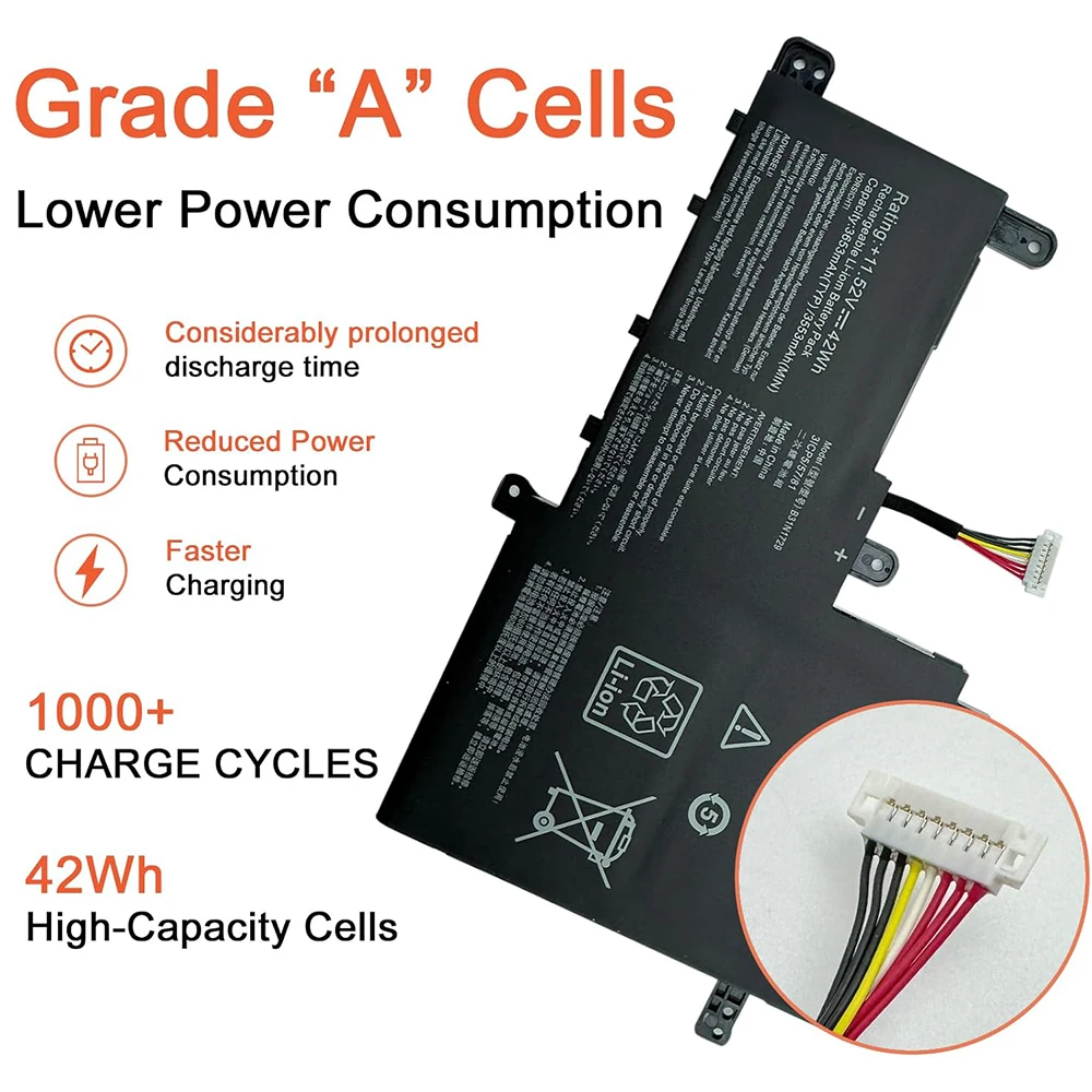 B31N1729 Аккумулятор для ноутбука Asus VivoBook S15 S530 S530U S530UF S530FN S530UN X530 X530U X530UF X530FA X530FN X530UN