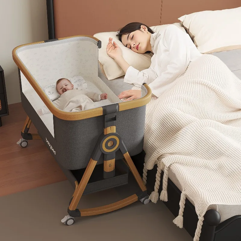 Фото Marobaby Dream Home подвижная портативная детская кроватка складная колыбель для новорожденных кровать многофункциональная детская кроватка №2
