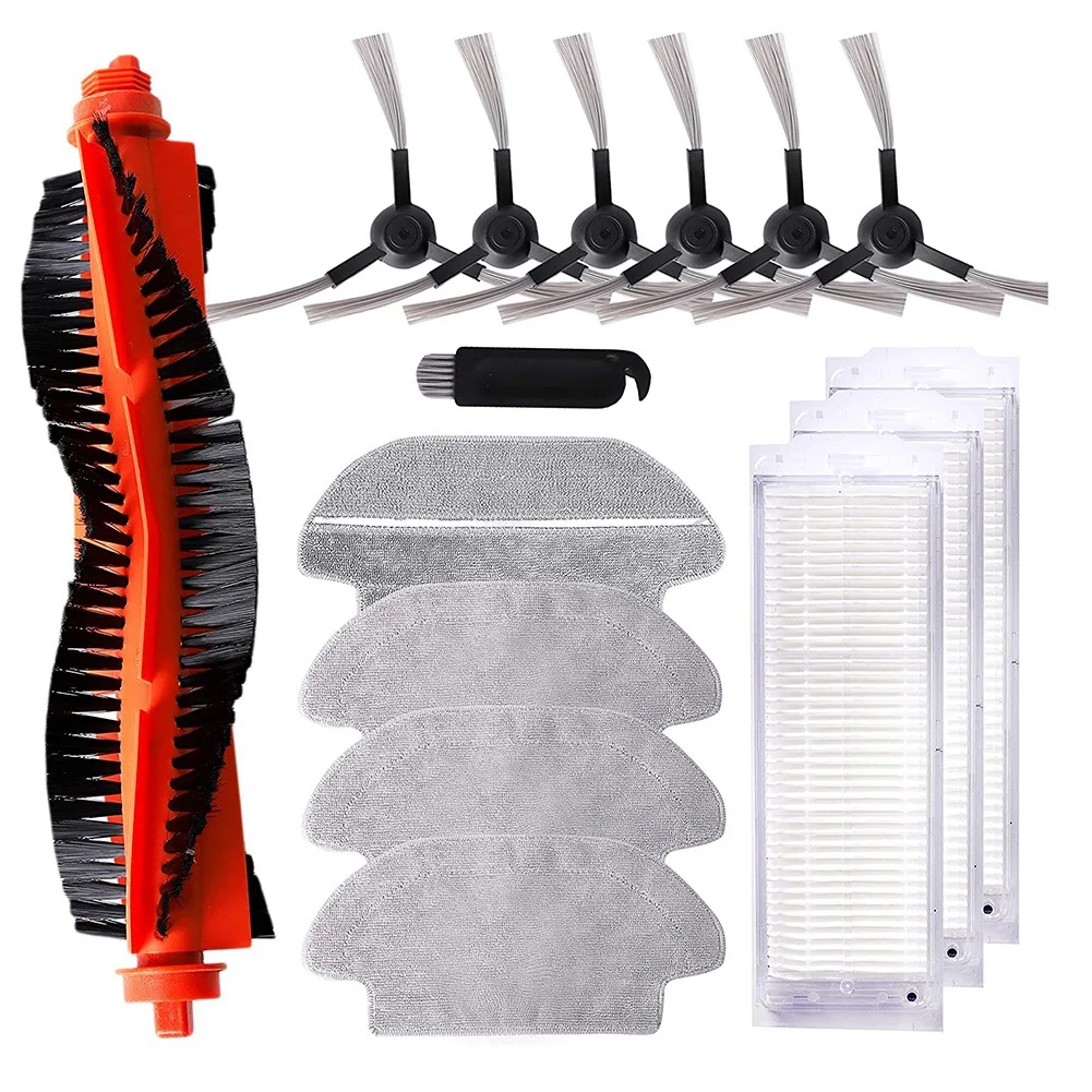 

15PCS Competible for Xiaomi Mi Robot Vacuum Mop Pro P Cleaning Robot STYTJ02YM,Main Side Brush Hepa Filter Mop