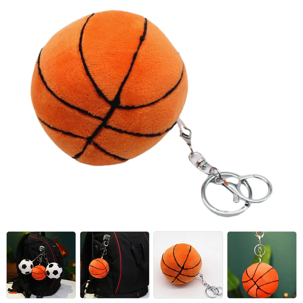 

Plushie Soccer Keychain Basketball Keychains Backpack Pendant Backpack Keychain Basketball Key Ring
