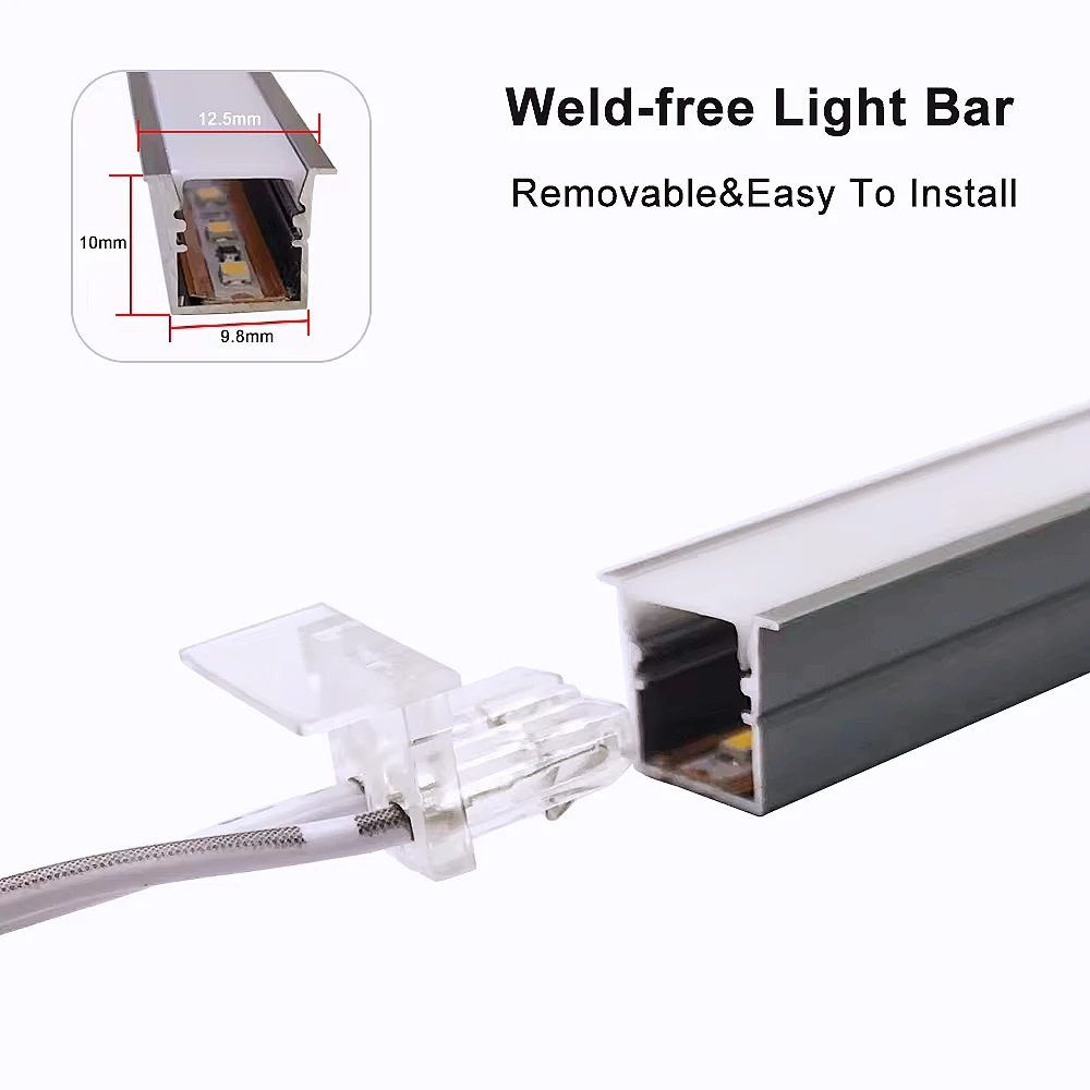 Ультратонкая алюминиевая Встроенная Скрытая подсветка для шкафа