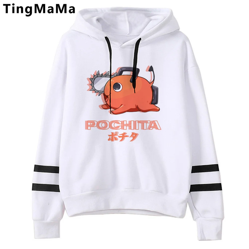 

chainsaw man hoodies women Kawaii Korean style 90s graphic clothes pulls women streetwear pulls