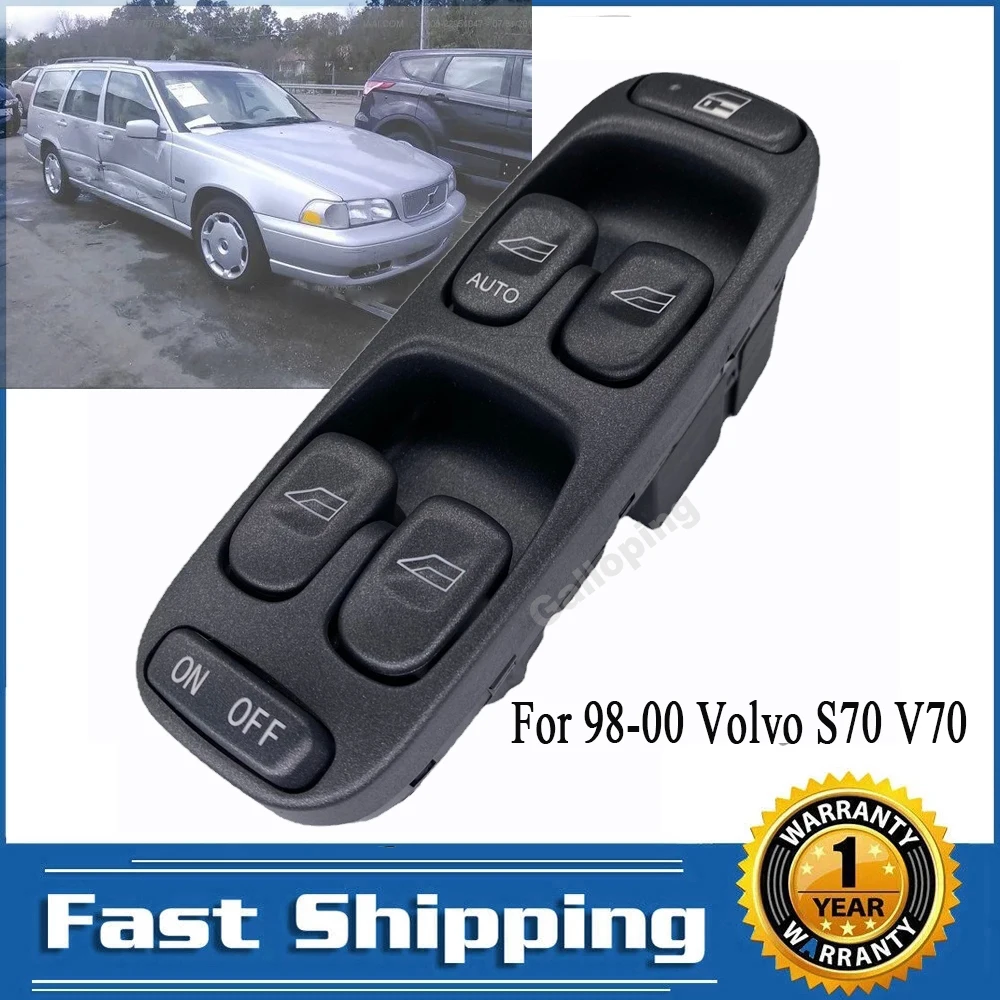 

8638452 For Volvo V70 S70 1998 1999 2000 Front Left Driver Power Window Switch Control Console Lifter Button Car Accessories