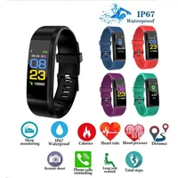 men women id115 smart watch children fitness bracelet heart rate alarm clock pedometer sedentary reminder wristband android ios