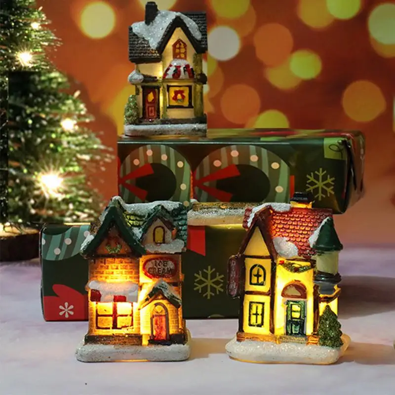 

Christmas Luminous House Christmas Houses For Kids Christmas Village Houses Collectible Buildings Village Buildings With LED