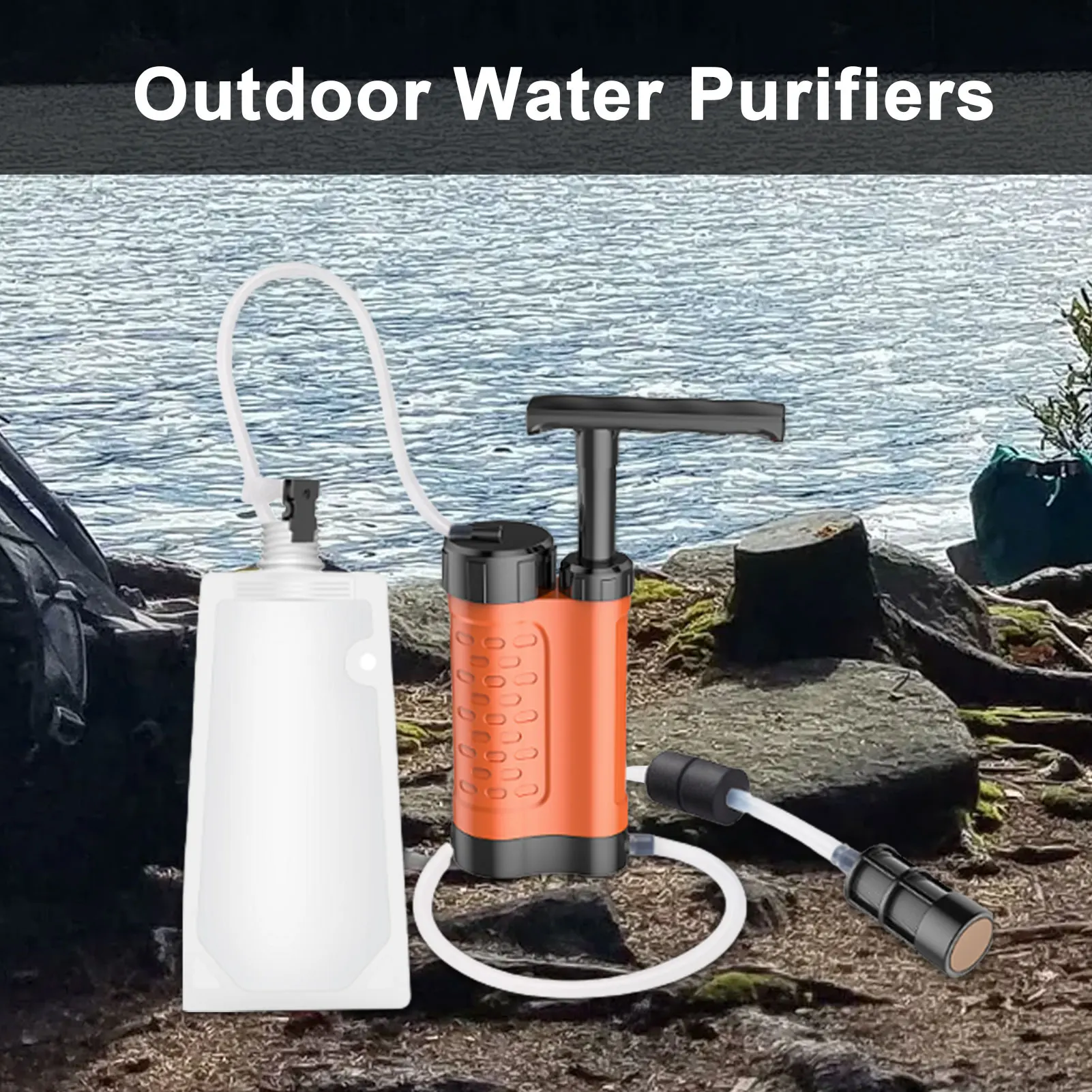 

Portable Water Purifiers Outdoor Survival Water Filter Camping Camping Hiking Emergency Portable Outdoor Elements