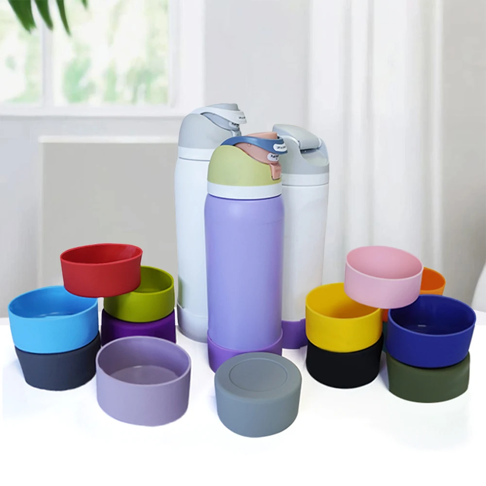 Силиконовая Нескользящая нижняя крышка для бутылки с водой защитная Нижняя Owala 32