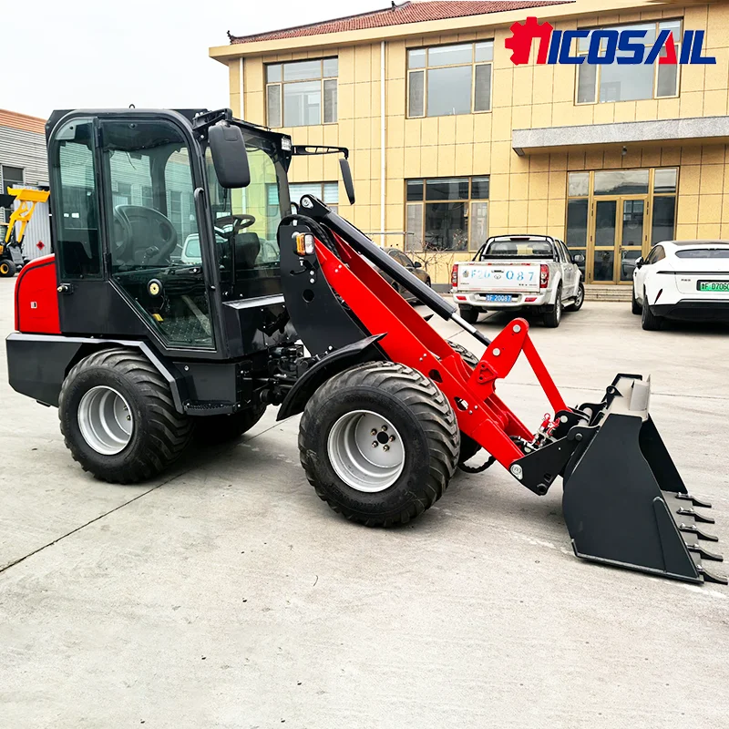 Фото Бесплатная доставка EPA CE 2,5 тонны 4WD Boom мини-колесный погрузчик компактный маленький телескопический колесный дизельный фронтальный погрузчик цена на продажу №3