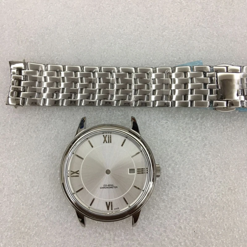 

Набор аксессуаров для часов Omega DeVille, браслет из стали с бабочкой и серебряной безопасной пряжкой с сапфировым стеклом, подходит для движения 8200