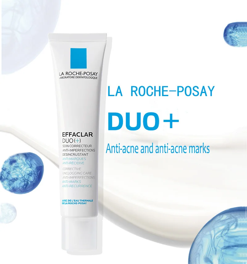 

La Roche Posay EFFACLAR DUO + средство для лечения акне, средство для удаления следов акне, мощное средство для удаления черных точек с кожей, 40 мл