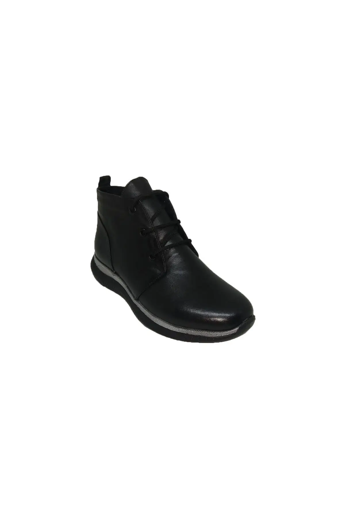 Women's Black Orthopedic Sports Genuine Leather Boots