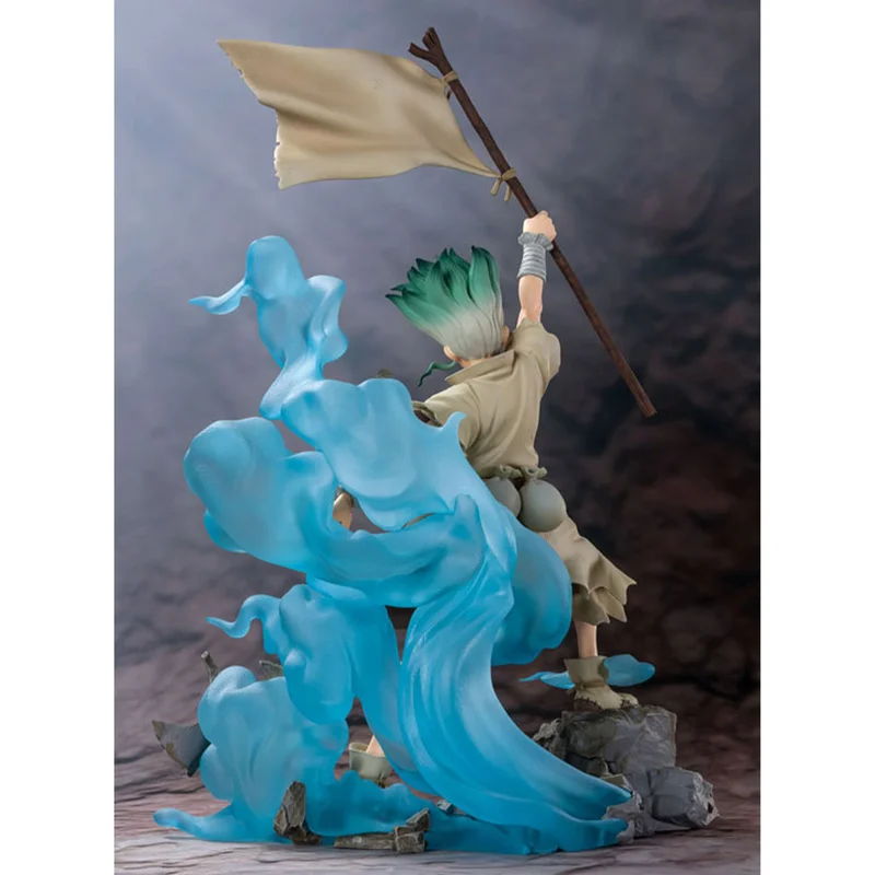 Игрушка Bandai Genuine Dr.STONE Anime Figure Ishigami Senkuu - действующий игровой набор для мальчиков и девочек, подарки для детей, собираемые орнаменты.