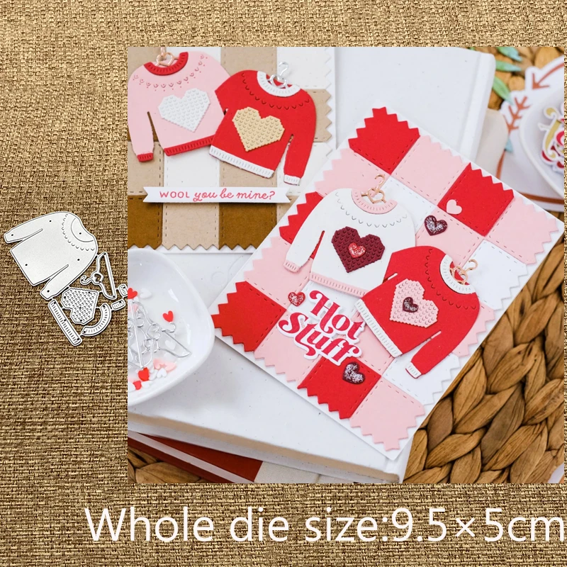 

Новый дизайн, ремесло, металлическая высечка, штампы, сердечки в домашних условиях: свитер, альбом для скрапбукинга, бумажная открытка, ремесло, тиснение, высечки