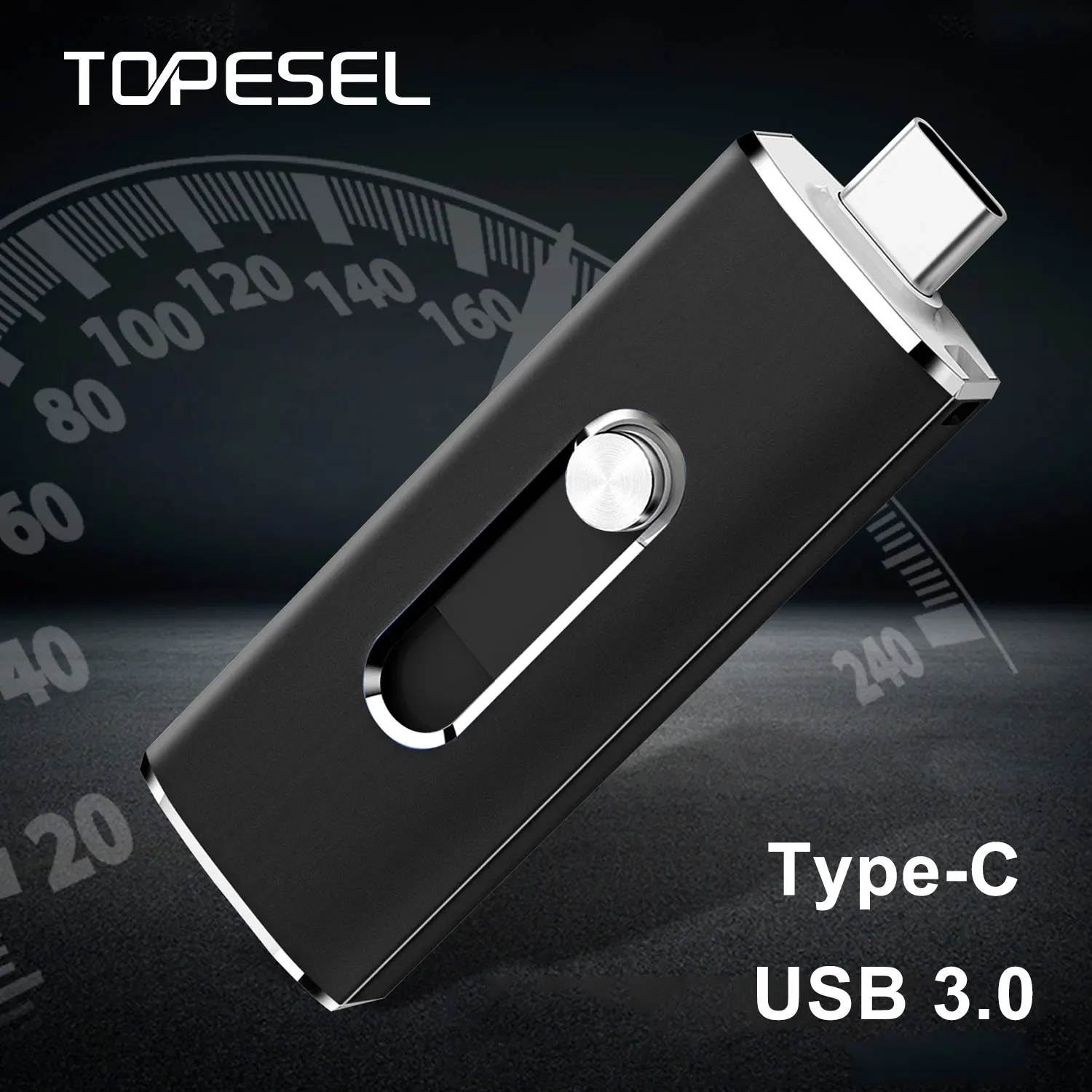 

USB-флеш-накопитель TOPESEL, Type-C, USB 3,0, 32/64/128/256 ГБ