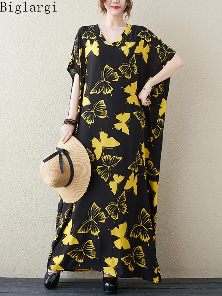 

Женское платье с животным принтом, летнее свободное Повседневное платье большого размера в Корейском стиле, винтажное платье из хлопка, Нов...