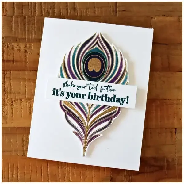 Альбом карты DIY PaperPeacocks смелая маска павлина перо металлические штампы