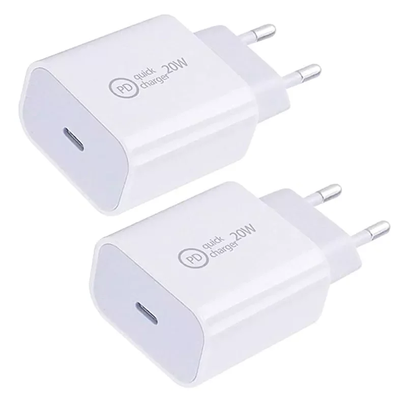 

2022USB-C Power Adapter Charger US EU AU Plug PD QC3.0 20W/18W Smart Phone Fast Charger for iPhone 12 11 Pro Max