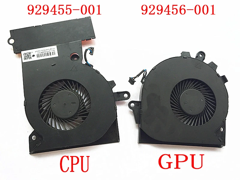 Fan For HP OMEN 15-CE TPN-Q194 929455 929456-001 NFB74A05H-001 NS75B00-16M02 NS85B00-16M03 NFB76A05H-001 G3A-GPU G3A-CPU