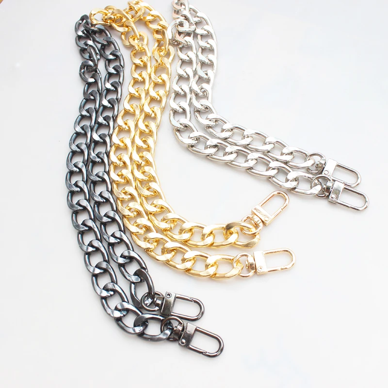 

All-match Thick Aluminum Chain For Bags Replacement Purse Chain Shoulder Crossbody Bag Strap DIY Cluth Small Handbag Handle