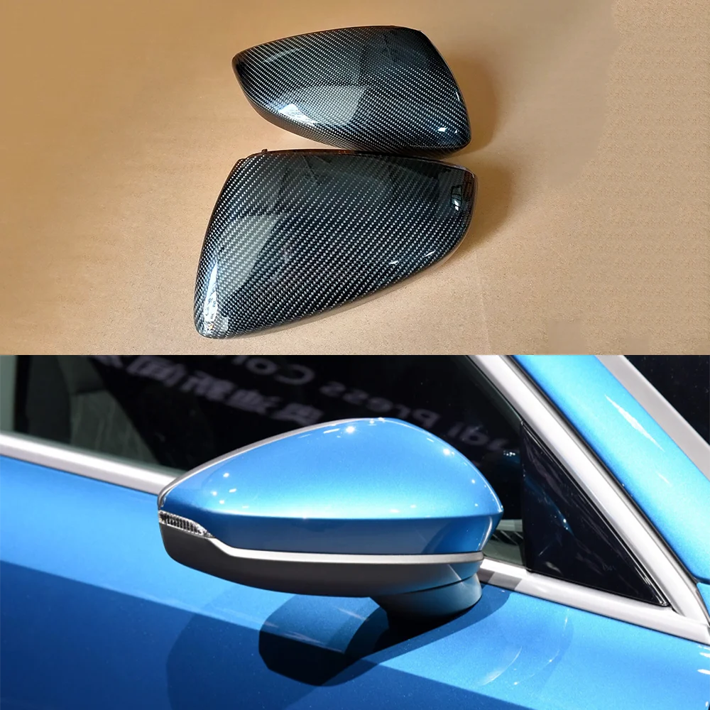 

Real carbon fiber mirror cover car rearview side mirror caps 1:1 Replacement For Audi A3 S3 Sportback edition one Limousine 2021