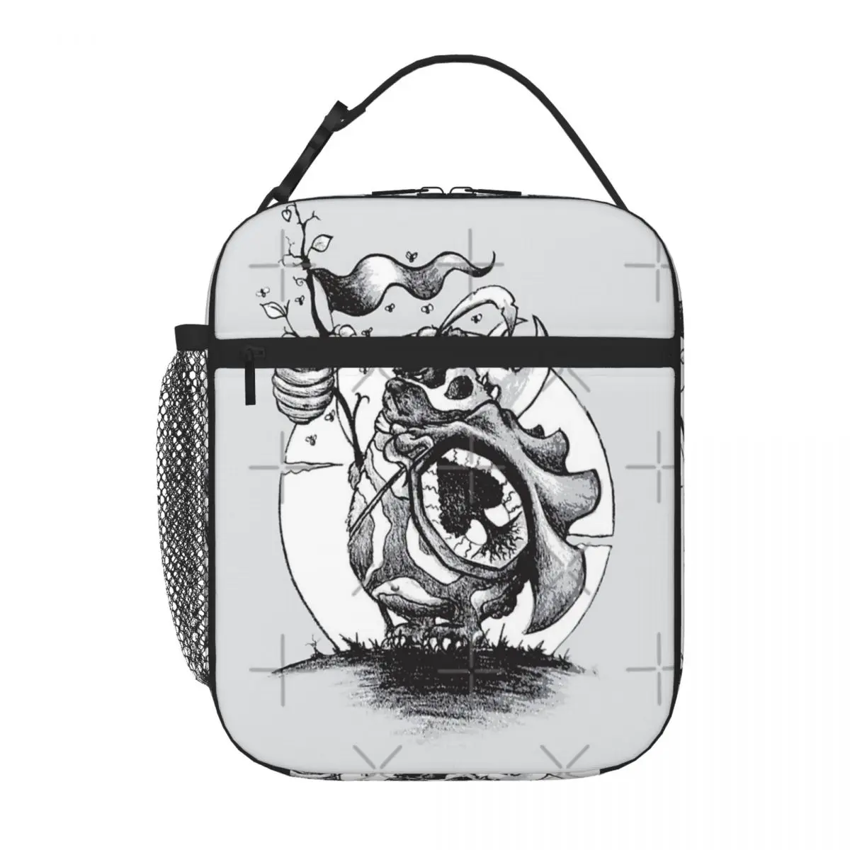 Сумка-тоут для ланча с изображением природы воинов Honeybear Термосумка