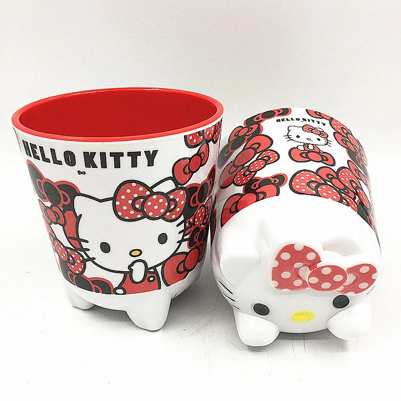 

Hello Kitty Cartoon Melamine Imitation Ceramic Cup Water Cup Brushing Cup Hand Cup Girls Breakfast Milk 300ml Shape Cup