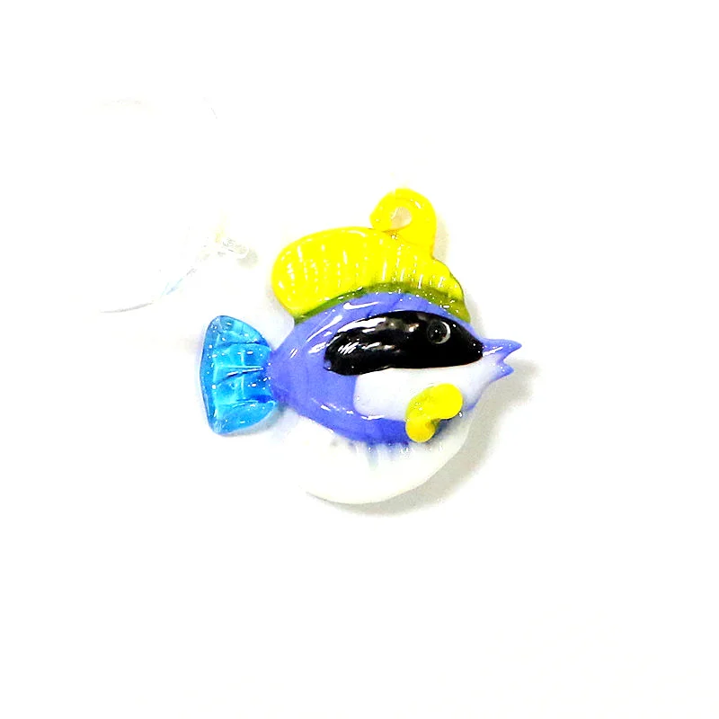 

Floating Glass Tropical Fish Tiny Statue Pendant Aquarium Decor Supplies Hanging Cute Colorful Sea Animal Mini Figurine Ornament