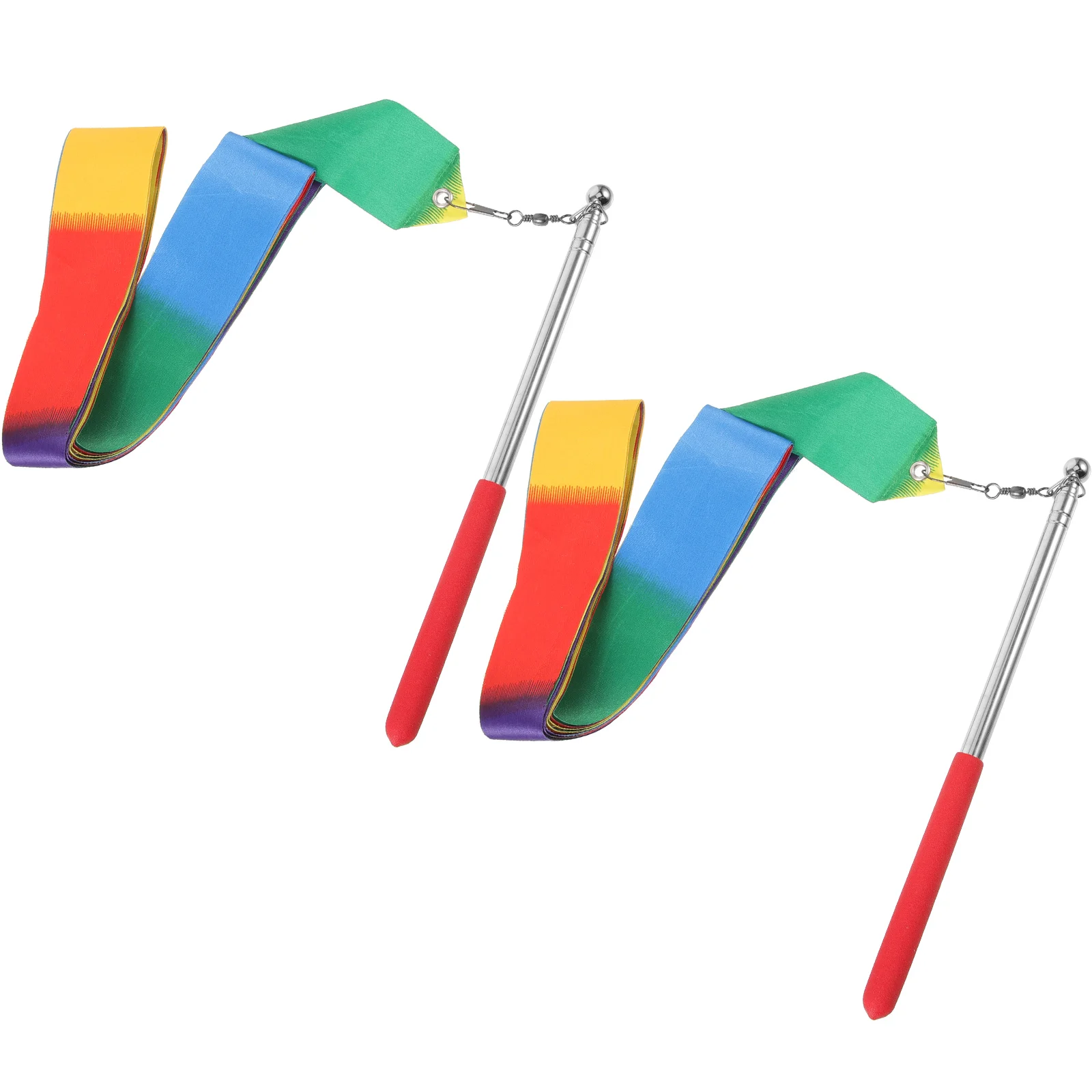 

Telescopic Rod Dance Ribbons Artistic Dancing Party Colored Streamer Streamers
