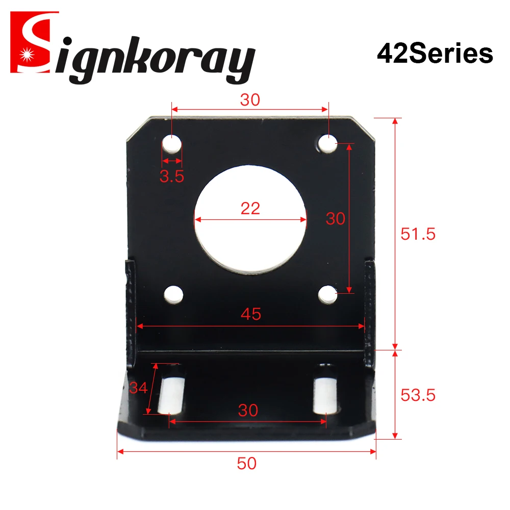 Nema17 Nema23 Nema34 Nema42 База двигателя для 42 57 86 шаговый двигатель алюминиевый