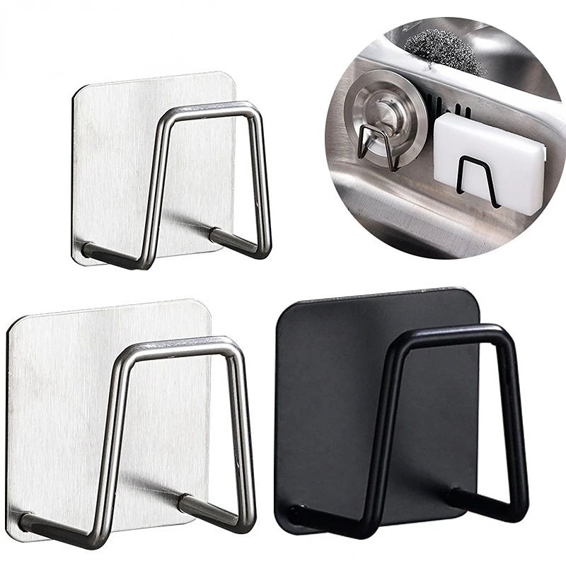 

Кухонный клей, держатель губки из нержавеющей стали, водостойкая полка для слива губки для раковины, кухонный органайзер и аксессуары для хранения