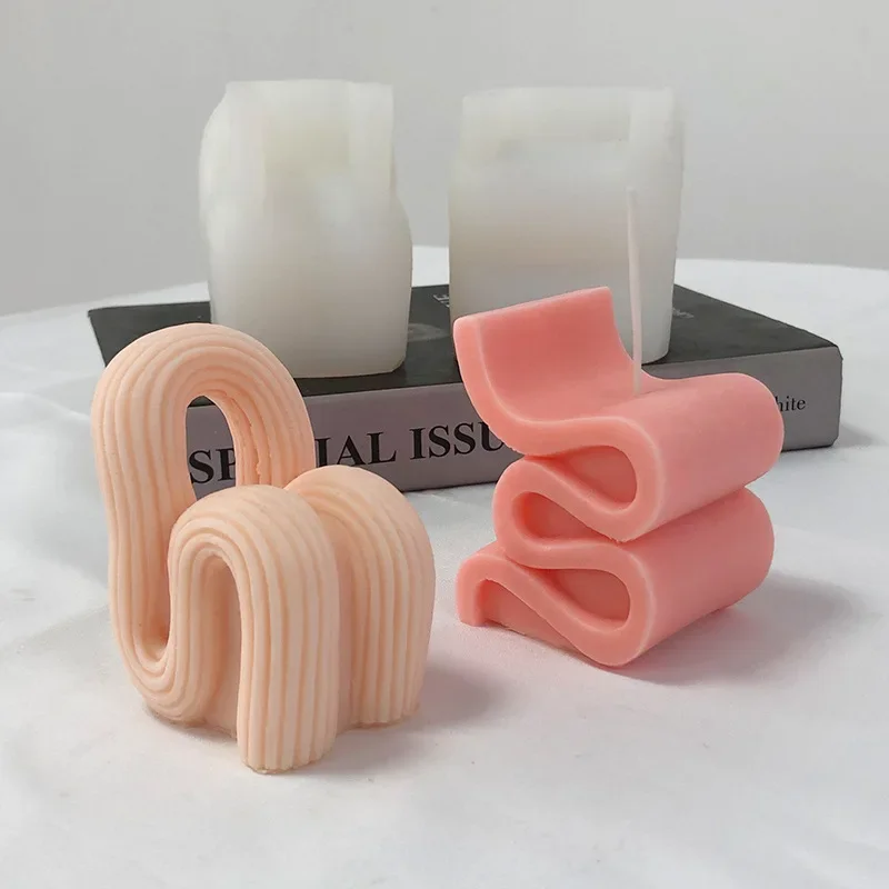Нерегулярная геометрическая скульптурная форма для свечей диван стул свечи из