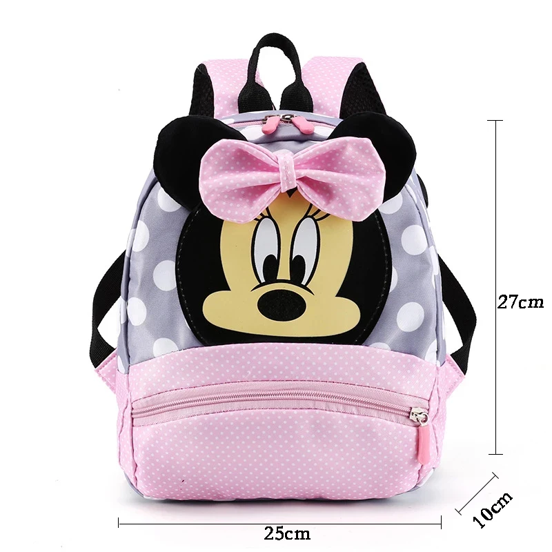2022 New Mickey Fashion High Quality Children Backpack Minnie Mouse Classic Kids Mochilas Hot Sales Girls Boys School Babs