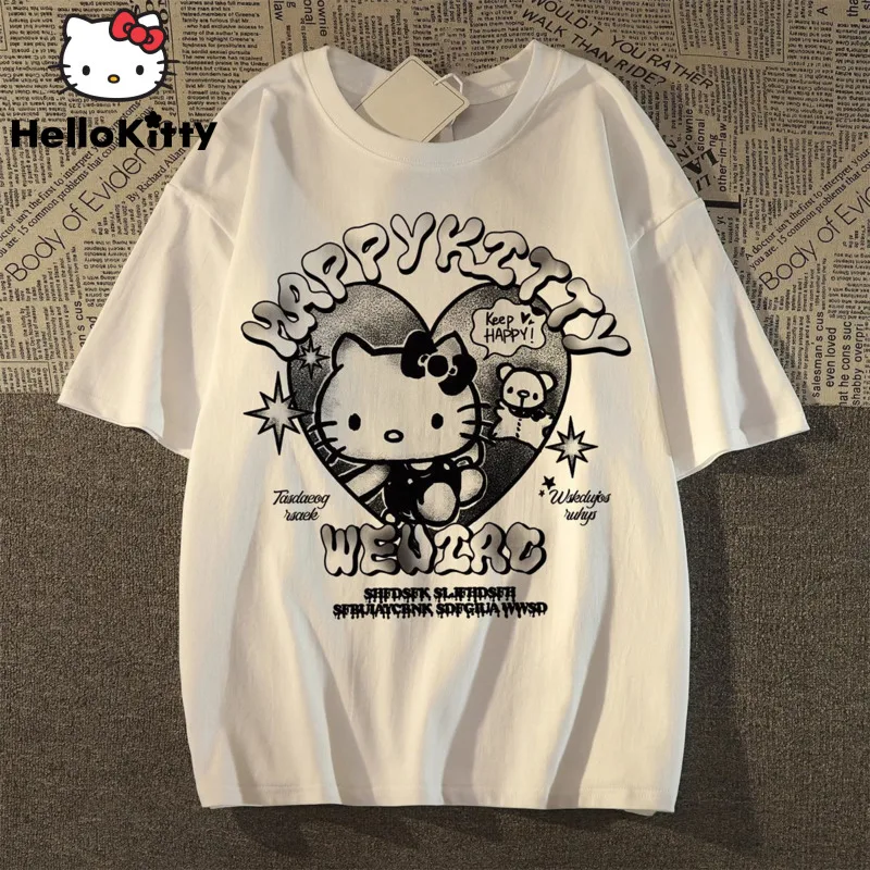 Женская/Мужская/женская футболка с мультипликационным рисунком летний топ