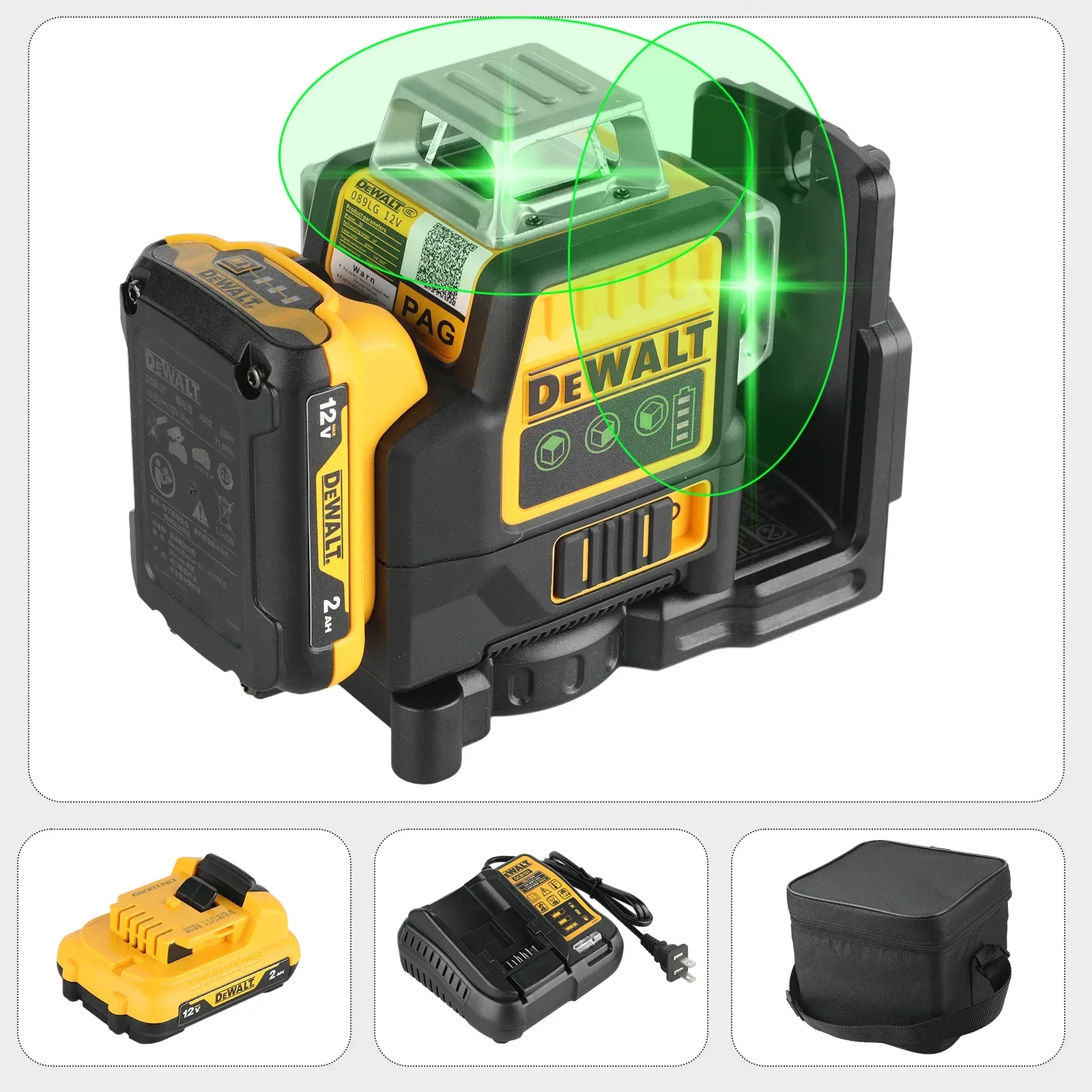

DEWALT DW089LG Зеленый лазерный уровень