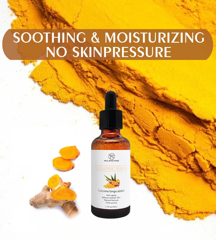 

Turmeric Whitening Freckles Serum Remove Dark Spots Melasma Brighten Lighten Melanin Improve Dull Anti-aging Face Skin Care 50ml