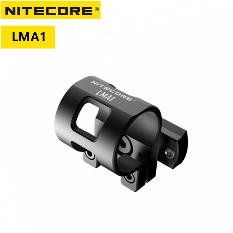 

2022 NITECORE LMA1 Rotary Flashlight Helmet Mount Aluminum Alloy Accessories for 25.4mm Torch MT10C EC11 MT21C P05 P10GT P12GTS