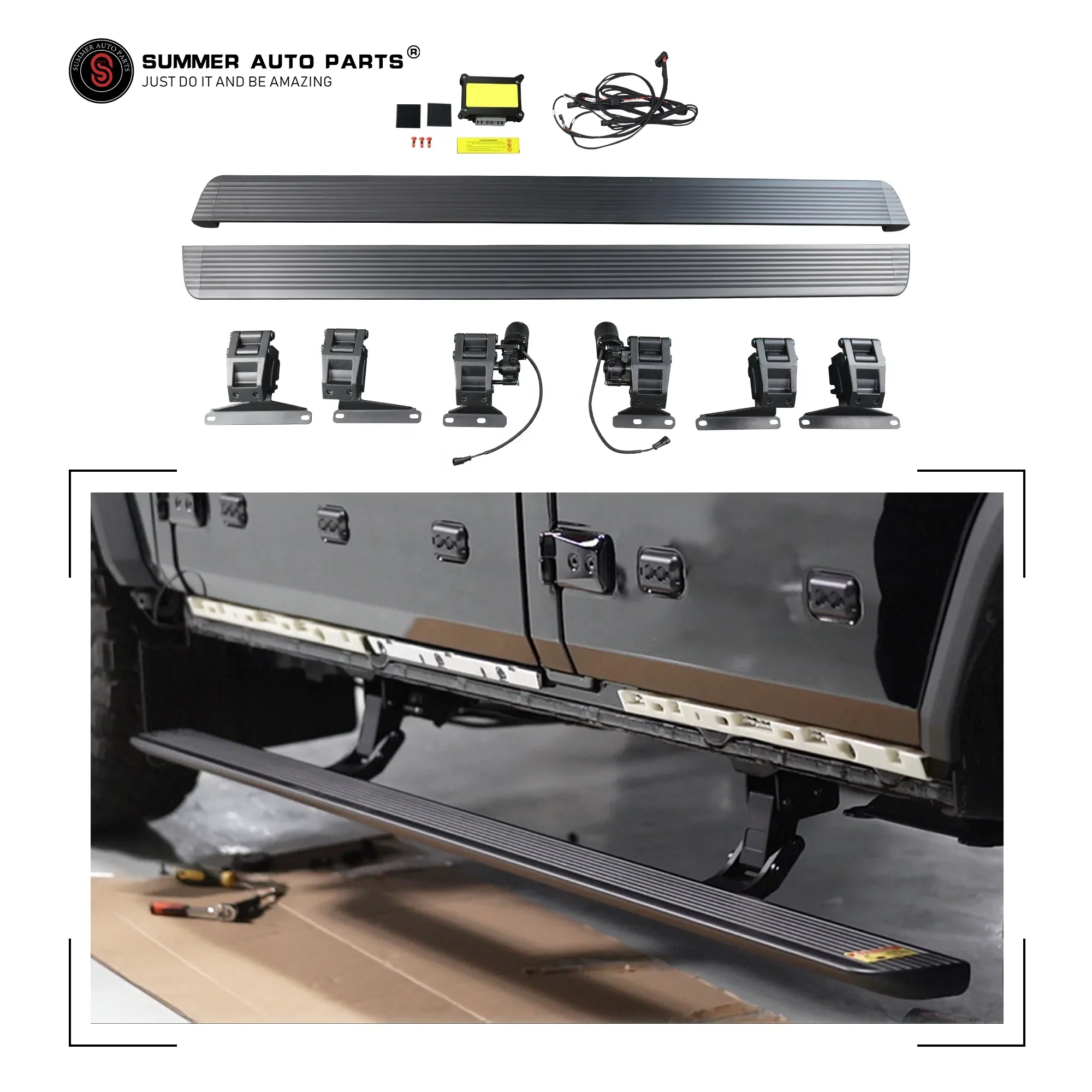 Устойчивая к ржавчине Выдвижная Боковая дверь на крыше ножная педаль с питанием