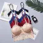 Сексуальный кружевной бюстгальтер без косточек, топы-бандо, летний женский кружевной бюстгальтер, майки, укороченные топы, нижнее белье для девушек, однотонная майка, лидер продаж