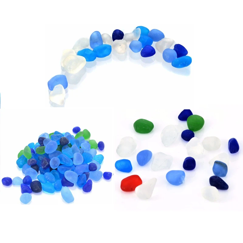 

20/25/100pcs Sea glass stone Austria Glass Beads Loose Spacer Beads For Jewelry Making DIY Accessories