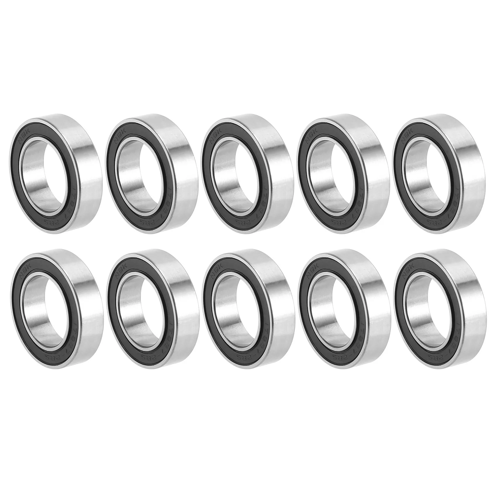 

10Pcs 17287-2RS 17287RS Ball Bearing 17X28X7mm Bike Wheels Bottom Bracket Repair Bearing