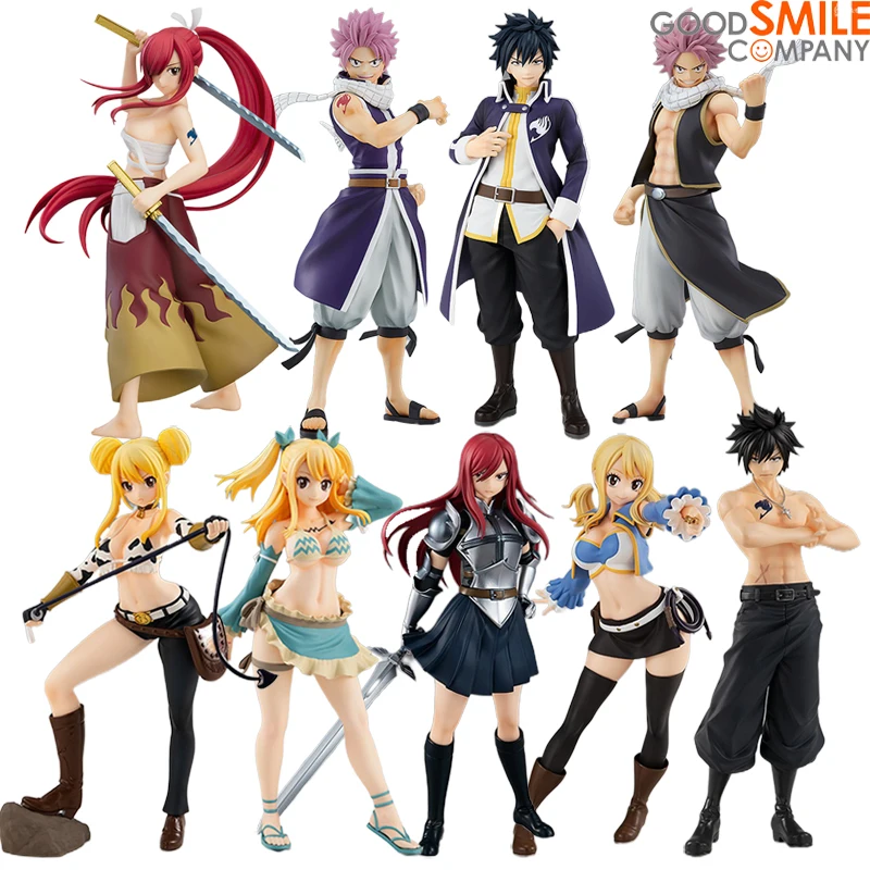 

In Stock Original GSC POP UP PARADE FAIRY TAIL Erza Scarlet&Natsu Dragneel&Gray Fullbuster&Lucy Heartfilia Action Figure Toy