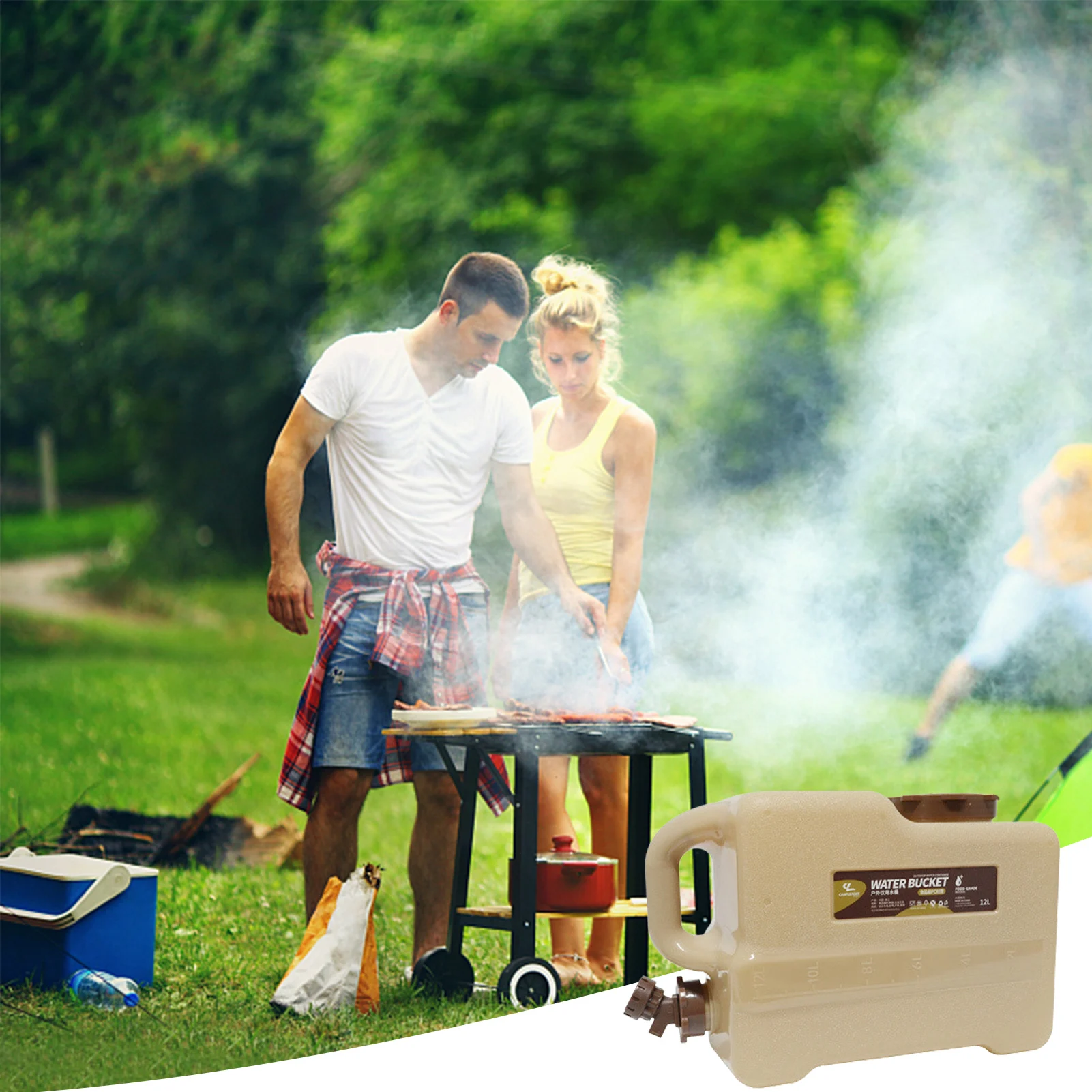 

Портативный контейнер для воды со спигой, емкость для питьевой воды с пищевым кувшином, для чрезвычайных ситуаций в доме и кемпинге