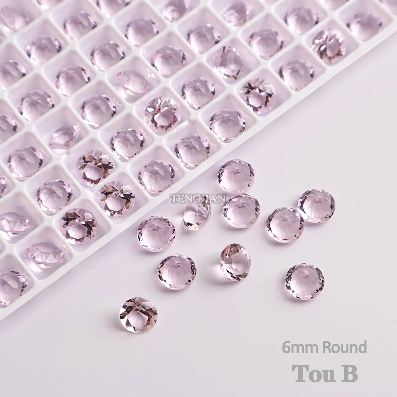 Круглый 6 мм Аврора прозрачный 8 цветов с заостренным дном дизайн ногтей Стразы