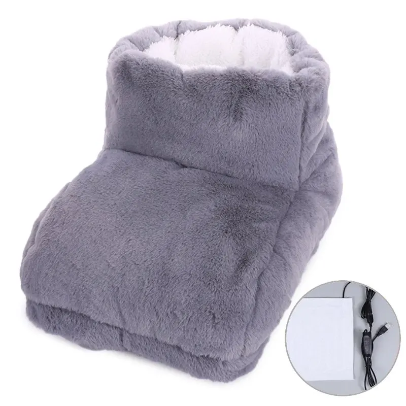 

USB Foot Warmer Heating Pad Winter Office Heating Slippers Warm Cushion Electric Foot Warmer Shoes Winter Warming Blanket Mat